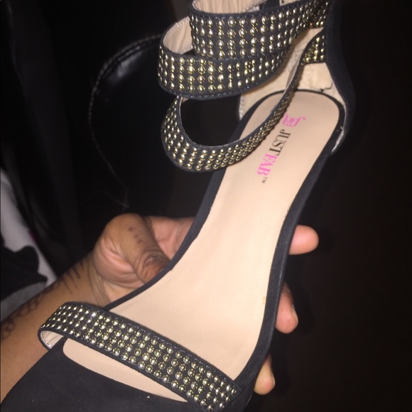 JustFab Studded High Heels - Picture 3 of 5